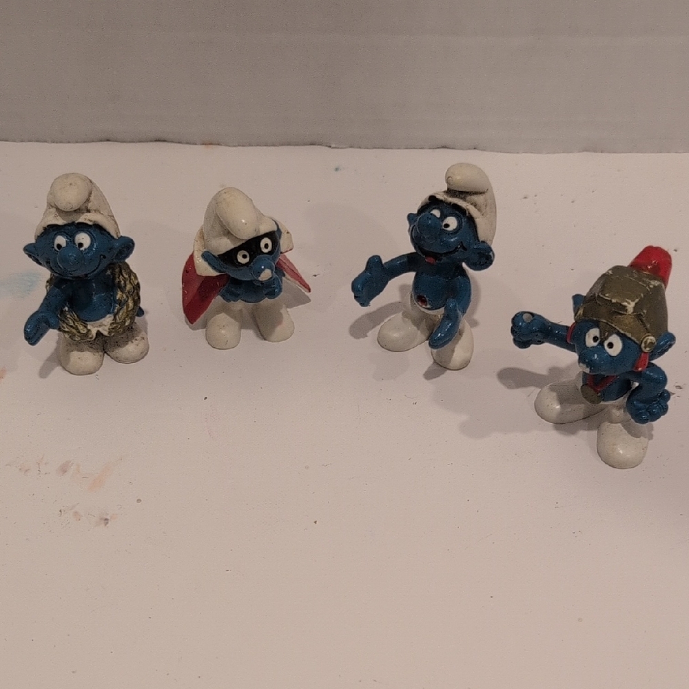 Smurfs Action Figure Set - Blue and White